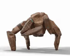 Rocky, the rock-shelled, five-legged alien from Project Hail Mary, waving one leg